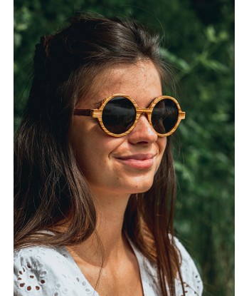 Lunettes de Soleil en Bois UV400 Unisexe - Pin l'évolution des habitudes 