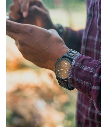 Montre en Bois Homme à Quartz - Poivrier français