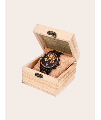 Montre en Bois Homme à Quartz - Genévrier la chaussure