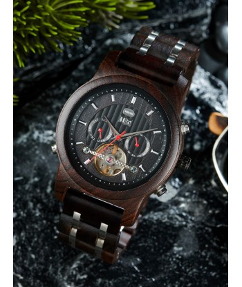 Montre en Bois Homme Mécanique - Mangoustanier Toutes les collections ici