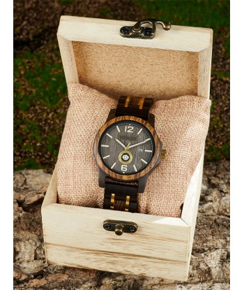 Montre en Bois Homme à Quartz - Madhuca Pour