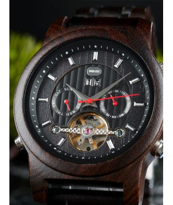 Montre en Bois Homme Mécanique - Mangoustanier Toutes les collections ici