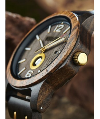 Montre en Bois Homme à Quartz - Madhuca Pour