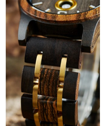 Montre en Bois Homme à Quartz - Madhuca Pour