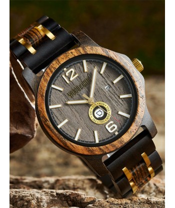 Montre en Bois Homme à Quartz - Madhuca Pour