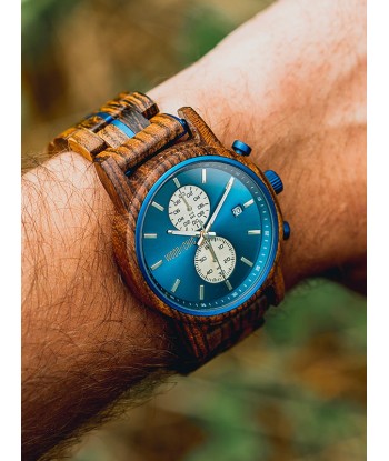 Montre en Bois Homme à Quartz - Henné en stock