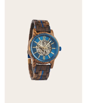 Montre en Bois Homme Mécanique - Bouleau destockage