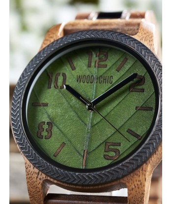 Montre en Bois Homme à Quartz - Tabebuia basket pas cher