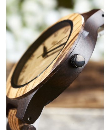 Montre en Bois Homme à Quartz - Poncirier ou a consommer sur place