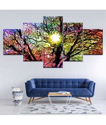 Tableau Arbre aux 1000 Couleurs de pas cher