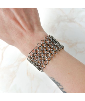 Chainmail bracelet European 4 in 1 stainless steel cuff offre 