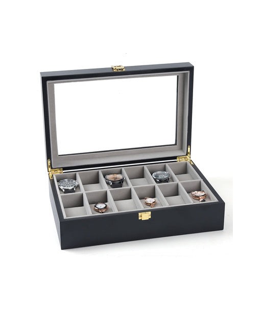 Coffret 12 montre en bois Pour