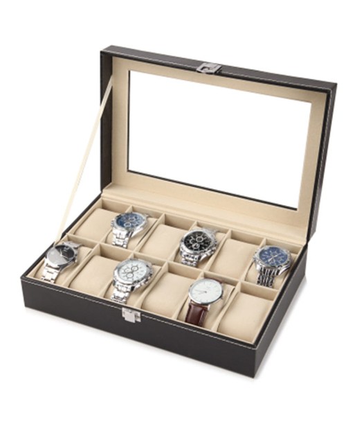 Coffret 12 montres  en cuir les ctes