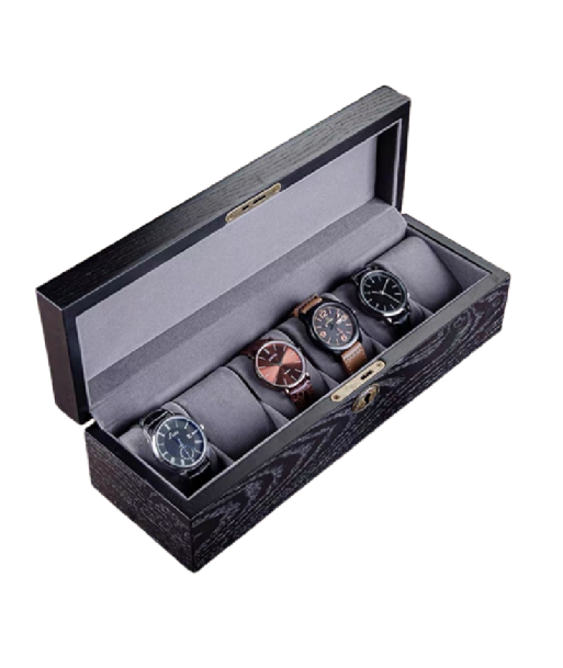 Boite 5 montres noir Le MVP de beaucoup