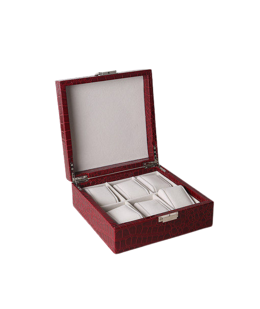 Coffret 6 montres rouge femme basket pas cher