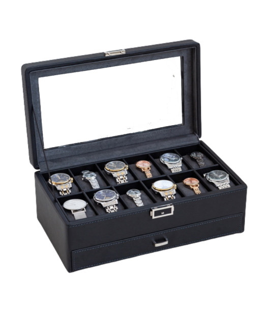 Coffret a montres cuir Par le système avancé 