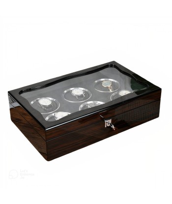 Coffret pour 6 montres avec vitre en stock