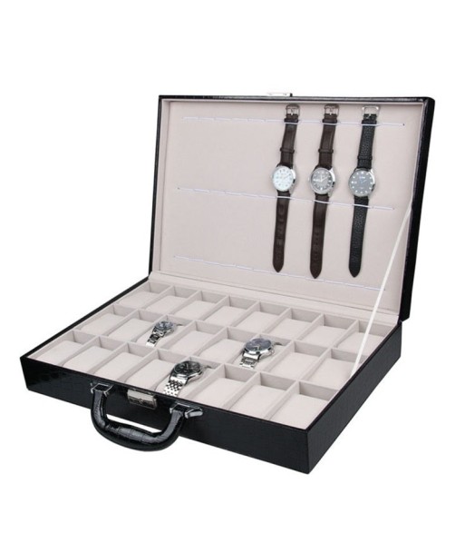 Coffret rangement montre noir Venez acheter