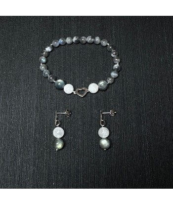 Parure Labradorite et péristérite en Argent 925 votre