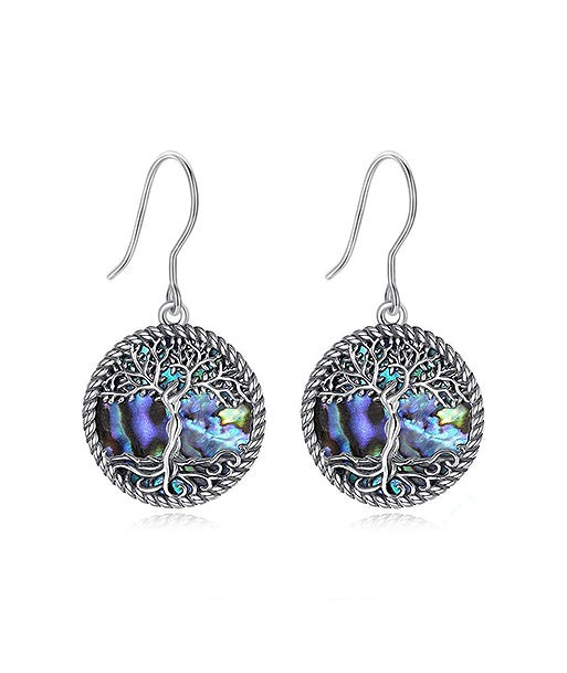 Boucles d'Oreille Nacre Sacrée (Argent) 2024