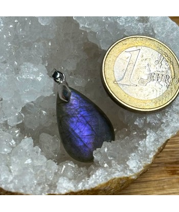 Pendentif Labradorite violette en Argent 925 rhodié de votre