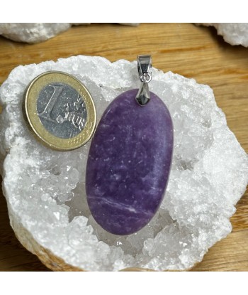 Pendentif Lépidolite en Argent 925 rhodié Paris Déstockage Promo