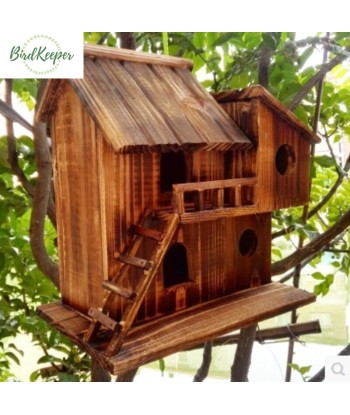 NICHOIR OISEAUX - CABANE VILLA 25CM pas cheres