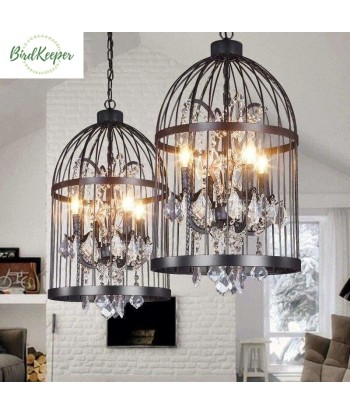 LAMPE OISEAUX - CAGE VINTAGE destockage