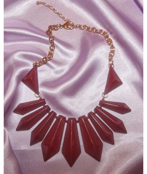 Collier pampilles bordeaux l'achat 