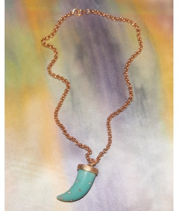 Collier pendentif turquoise le concept de la Pate a emporter 