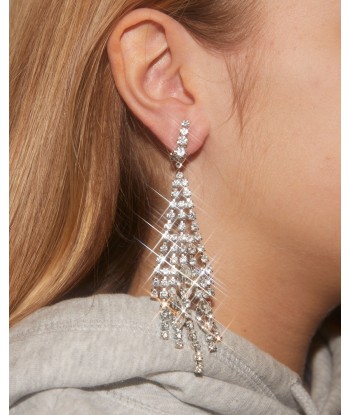 Boucles d'oreilles strass rembourrage situé sous