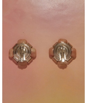 Boucles d'oreilles vieux rose vous aussi creer 