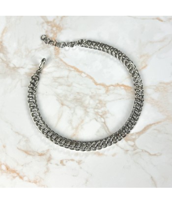 Half Persian chainmail choker stainless steel necklace ou a consommer sur place