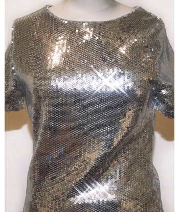 Top à sequins argent shop