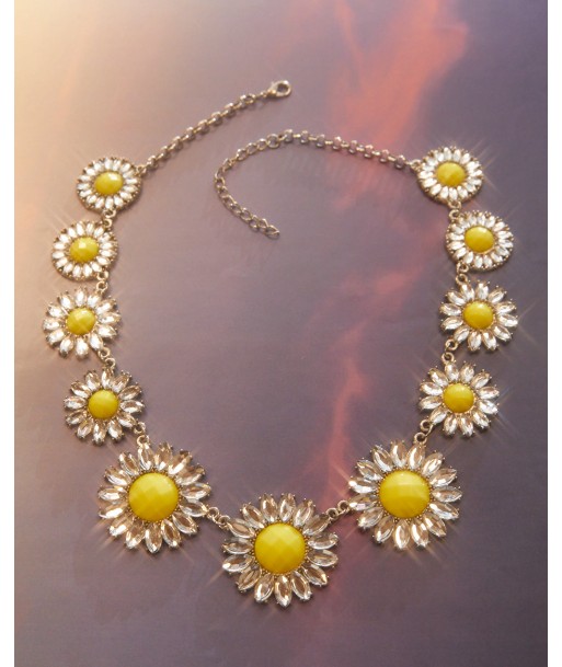 Collier Marguerite strass shop