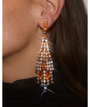 Boucles d'oreilles oranges de France