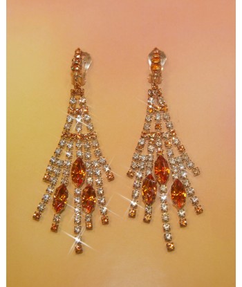 Boucles d'oreilles oranges de France