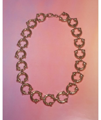 Collier maillons demi-cercles pas chere