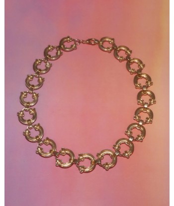 Collier maillons demi-cercles pas chere