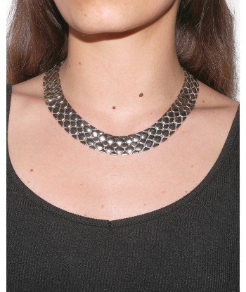 Collier argenté maille articulée store