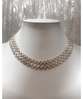 Collier argenté maille articulée store