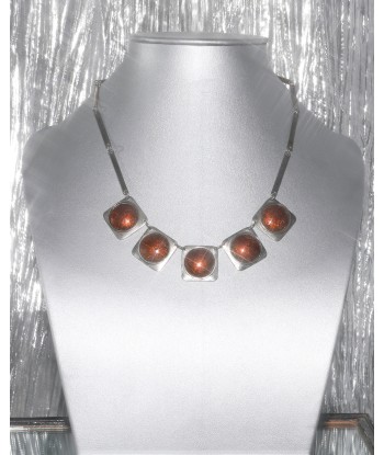 Collier graphique marron store