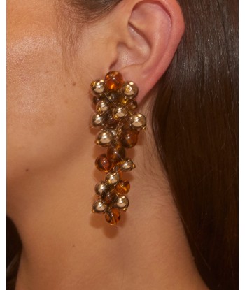 Boucles d'oreilles grappes marrons l'évolution des habitudes 