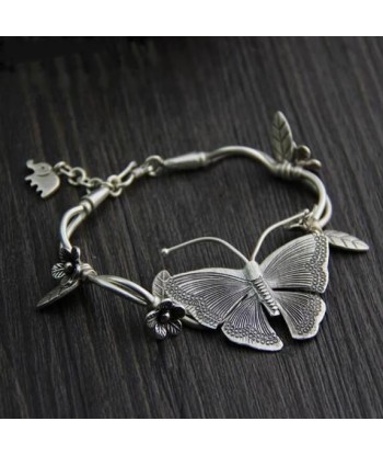 Bracelet Papillon  Vintage (Argent) du meilleur 