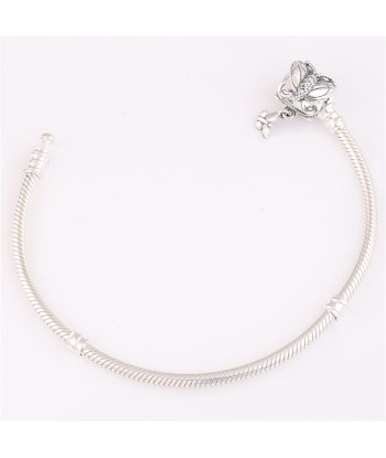 Bracelet Papillon  Chaîne Serpent Perle (Argent) les ctes