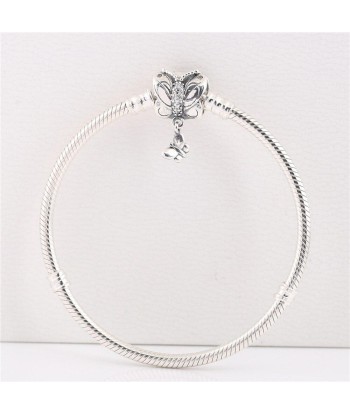 Bracelet Papillon  Chaîne Serpent Perle (Argent) les ctes