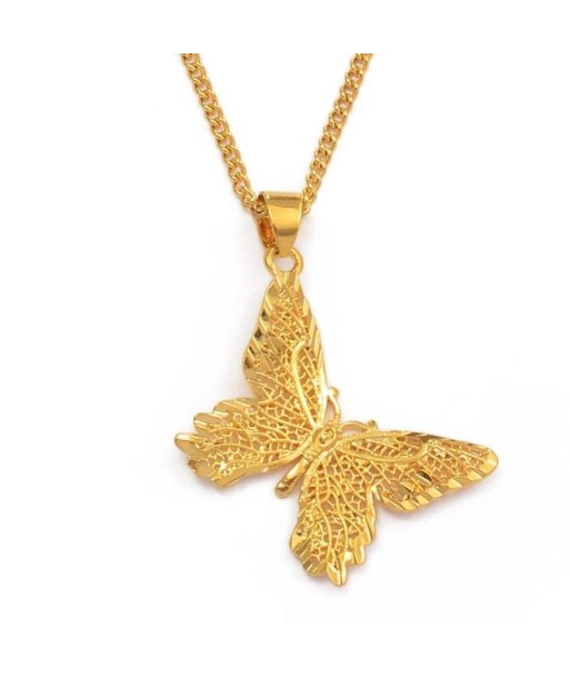 Collier Papillon  Feuille (Or) l'achat 