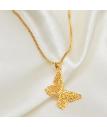 Collier Papillon  Feuille (Or) l'achat 