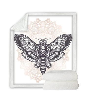 Couverture Plaid Papillon   Sphinx Tête de Mort pas cher chine