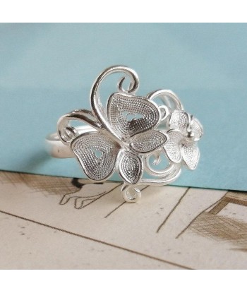 Bague Papillon  Fleur d'Arabesque (Argent) Vous souhaitez 